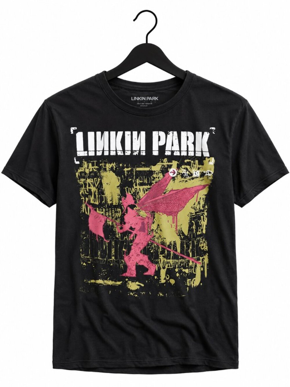 Men's Graphic Tee, Size Large, Black